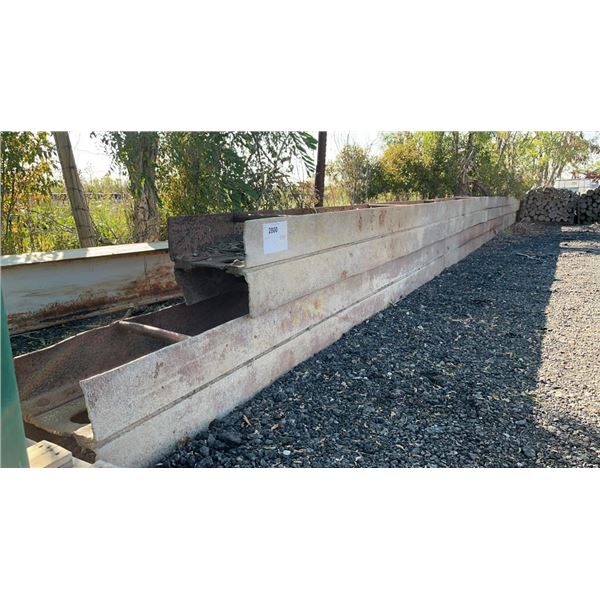 2XSTEEL BEAM 1 IS 44'L X 12"W X 12"D 1 IS 41'L X 12"W X 12"D