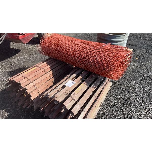 SNOW FENCE WOODEN AND PLASTIC 2 ROLL WOOD, 1 ROLL PLASTIC  1D