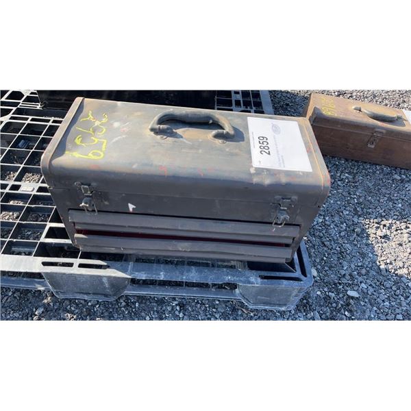 TOOL BOX 8 1/2"W X 18 1/2"L X 9 1/2"H W/ DRAWERS 2C