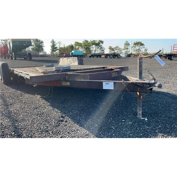 MISKA CAR TRAILER 16' X 8' DIAMMOND PLATE DECK NO TITLE  2B