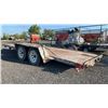 Image 4 : MISKA CAR TRAILER 16' X 8' DIAMMOND PLATE DECK NO TITLE  2B