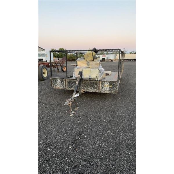 HOMEMADE 16' X 8' SNOWMOBLIE TRAILER NO TITLE 2D