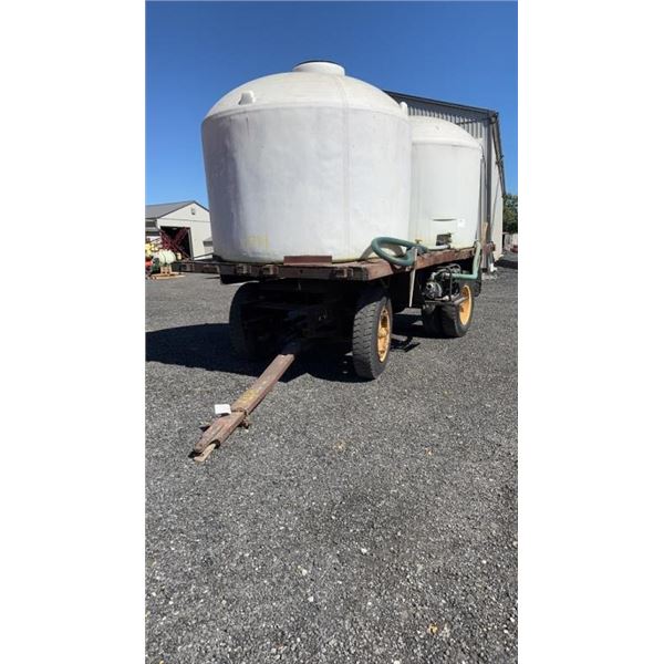 WATER WAGON/2 1500 GAL TANKS/BE MOTOR POWER EASE ONE OWNER,  STORED INSIDE LAST YEAR USED 2024 NO LE