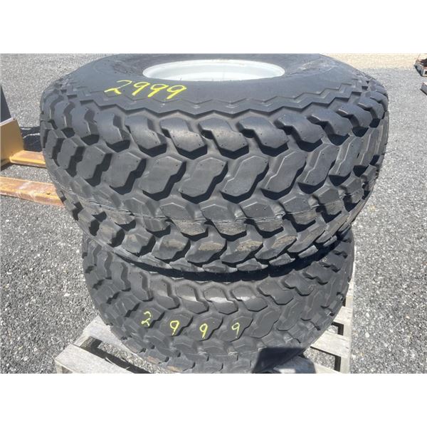 NEW FIRESTONE 18.4-16.1 TURF & FIELD TIRES PAIR OF 4 PLY TUBELESS WITH 8 BOLT RIM 1G