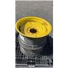 Image 2 : JOHN DEERE 14.9 X 24 STEEL RIMS (2) 8 BOLT PATTERN 1G