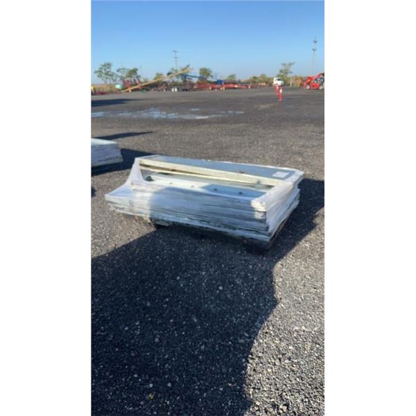 HEAVY GAGE GALVINZED PANELS (PALLET) 10 TOTAL 4 @ 52" X 48" 4 @ 66" X 24" 1 @ 12" X 52" 1 @ 14" X 70