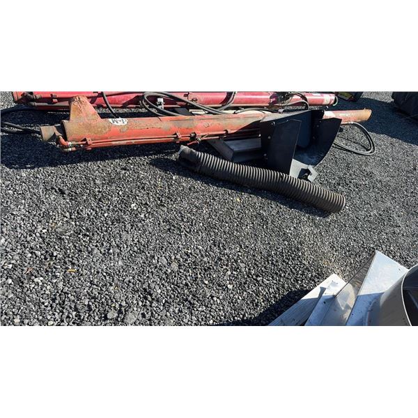 12' J&M HYDRAULIC FERTILIZER AUGER WITH NEW MOTOR CHUTE & HOSE 1B