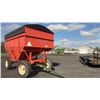 Image 1 : 375 KILBROS GRAVITY BOX WITH TARP FIRESTONE 11.25 TIRES, GOOD RUBBER