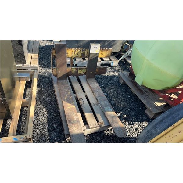 38" FORKLIFT FORKS WITH PLATE 3PT HITCH 1D