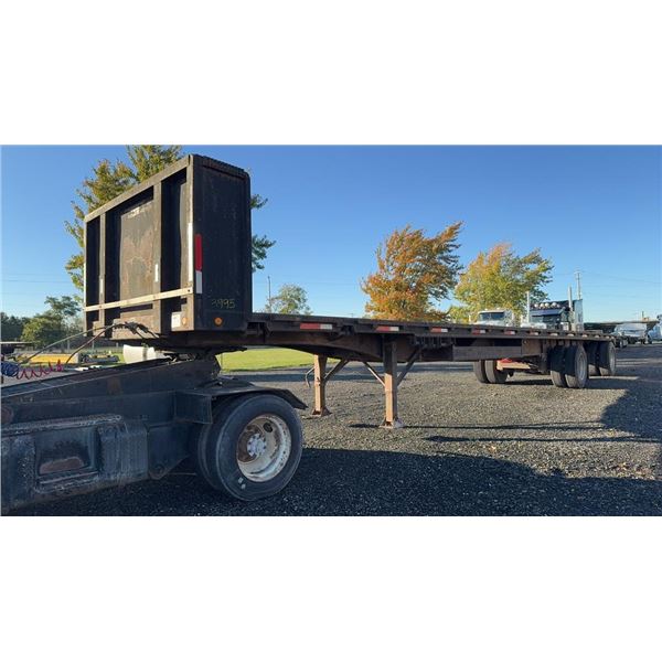 1990 UTILITY 48' FLAT BED TRAILER NO TITLE GREAT SOLID DECK  TRAILER