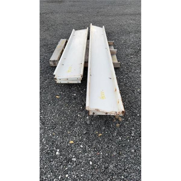 4 PIECE STEAL GRAVITY BOX EXTENSIONS 2 X 10' LX 15"H 2 X   7"L X 15"H 1C
