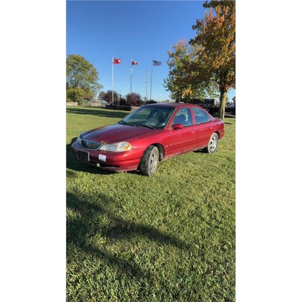 1998 MERCURY MYSTIQUE CAR RED 4 DOOR 4 CYLINDER SN 1MEFM6631WK660708 DRIVEN TO SALE 2B