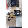 Image 14 : DEWALT TOOL SET 20 VOLT DRILL, DRIVE , FLASHLIGHT, 6" CIRCULAR SAW 15 BATTERIES , 4 BATTERY CHARGES 