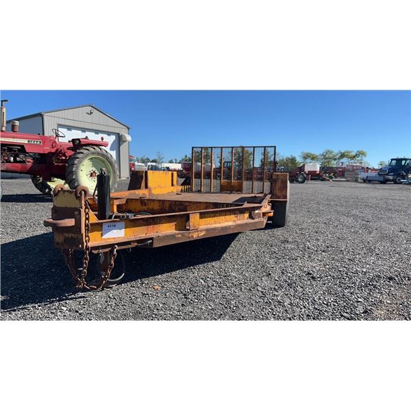 ARBOUR WELDING 14' TRAILER PLUS 3' ON FRONT W/6000 LB AXLE EACH AWDB1407A14092694 OWNERSHIP IN OFFIC