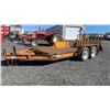 Image 2 : ARBOUR WELDING 14' TRAILER PLUS 3' ON FRONT W/6000 LB AXLE EACH AWDB1407A14092694 OWNERSHIP IN OFFIC