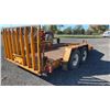 Image 5 : ARBOUR WELDING 14' TRAILER PLUS 3' ON FRONT W/6000 LB AXLE EACH AWDB1407A14092694 OWNERSHIP IN OFFIC