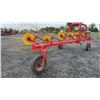 Image 4 : ENOAGRICOLA ROSSI RT7 9 WHEEL RAKE HYD LIFT, MANUAL UNFOLD, 7 WORKING POSITIONS, GOOD FOR RAKING TWO