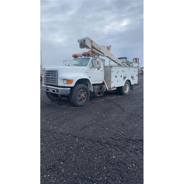 1995 FORD F SERIES BOOM TRUCK DIESEL, 5.9 CUMMINS ENGINE, AUTOMATIC, 283877 KM 1FDYF80C7SVA52995