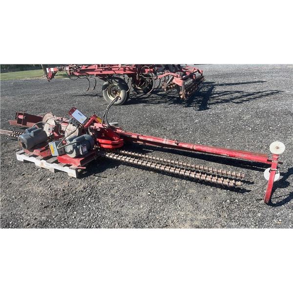 DMC GRAIN STIR-ATOR 27' DESIGN III SERIES OWNER MANUAL AND BOLTS, CLAMPS, ETC IN OFFICE 1C