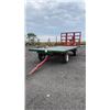 Image 1 : HORST  8 TON RUNNING GEAR & RACK DOUBLE REACH W/NEW 11/15 TIRES AND NEW TIE RODS SN 76103 WITH HAY W