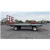 Image 5 : HORST  8 TON RUNNING GEAR & RACK DOUBLE REACH W/NEW 11/15 TIRES AND NEW TIE RODS SN 76103 WITH HAY W