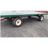 Image 7 : HORST  8 TON RUNNING GEAR & RACK DOUBLE REACH W/NEW 11/15 TIRES AND NEW TIE RODS SN 76103 WITH HAY W