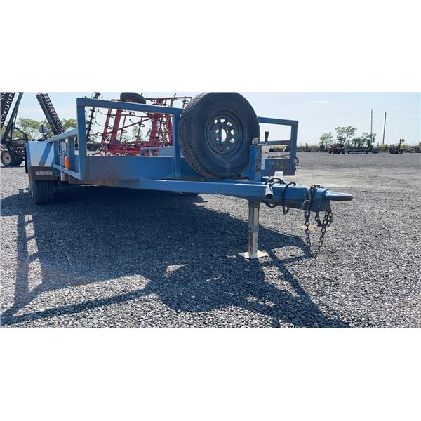 1994 RJ TANDEM 16' FLAT BED TRAILER 2 AXLE, IN GOOD SHAPE VIN 165466987 OWNERSHIP IN OFFICE 2C