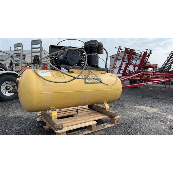 COMP AIR AUTO POWER AIR COMPRESSOR 7 1/2 HP, LEESON MOTOR SN 5625673, IN GOOD WORKING CONDITION