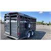 Image 5 : 2022 CORNPRO SBI 16' LIVESTOCK TRAILER 2 AXLES, GREY, OWNERSHIP IN OFFICE