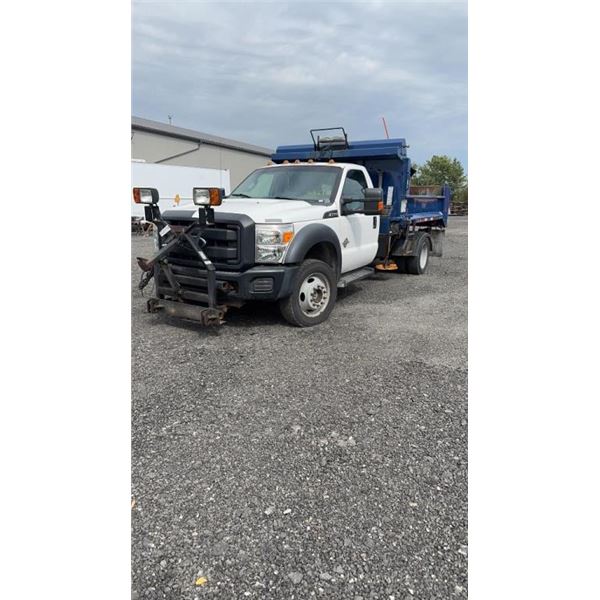 2013 FORD F550 SUPER DUTY TRUCK & PLOW  6.7L POWER STROKE DIESEL ENGINE AUTOMATIC TRANSMISSION  GVWR