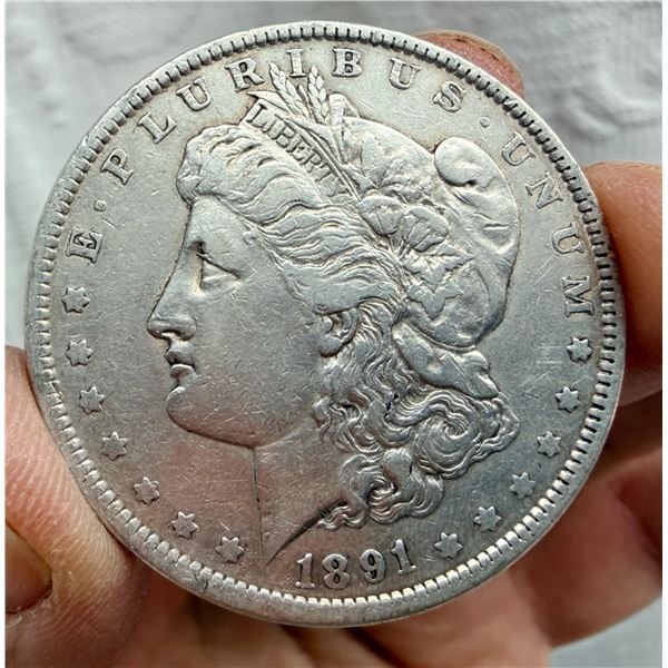 MORGAN SILVER DOLLAR - 1891