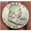 Image 4 : BEN FRANKLIN SILVER HALF DOLLARS - 1957, 1957D