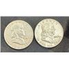 Image 8 : BEN FRANKLIN SILVER HALF DOLLARS - 1959, 1959D
