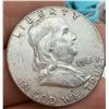 Image 6 : BEN FRANKLIN SILVER HALF DOLLARS - 1961, 1961D