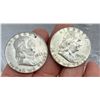 Image 1 : BEN FRANKLIN SILVER HALF DOLLARS - 1963, 1963D