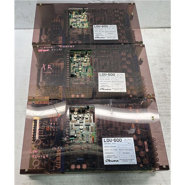 (3) Okuma #LDU-600 / E4809-747-005-E Servo Drive Units