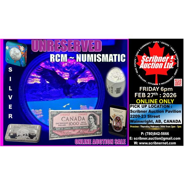 COIN & CURRENCY AUCTION : PART 1 : LIFETIME NUMISMATIC COLLECTION