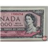 Image 4 : Canada $1000 Bill 1954 : Thiessen/Crow #AK2069784 (See Pics for Varieties, Conditions, Serial Number