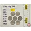 Image 1 : Canada Five Cent (7) : 1922; 1923; 1924; 1926; 1927; 1928; 1929