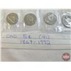Image 6 : RCM Canada Unc Five Cent (41 Coins) : 1867-1992 (Proof-Like) Sealed in original cellophane