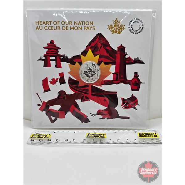 RCM Canada 2017 $3 Fine Silver Coin : Heart of Our Nation (Fine Silver 99.99%) (GST Exempt)