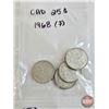 Image 4 : Canada Twenty Five Cent 1968 (35) (Non-Magnetic)