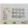 Image 1 : Canada Twenty Five Cent (12) : 1942; 1943; 1959 (3); 1960 (2); 1964 (3); 1968 (2)