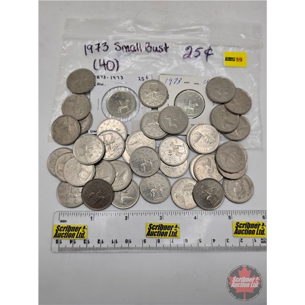 Canada Twenty Five Cent 1973 Small Bust (40)