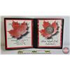 Image 1 : First Commemorative Mint : 2001 Silver Maple Leaf $5 (In Portfolio) (Fine Silver .9999 : 1 Oz) (GST 