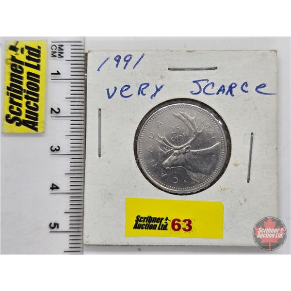 Canada Twenty Five Cent 1991