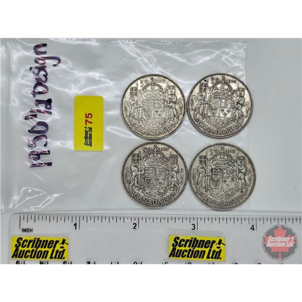 Canada Fifty Cent (4): 1950 Half Des