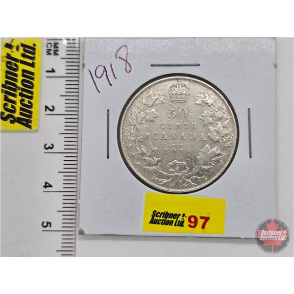 Canada Fifty Cent 1918
