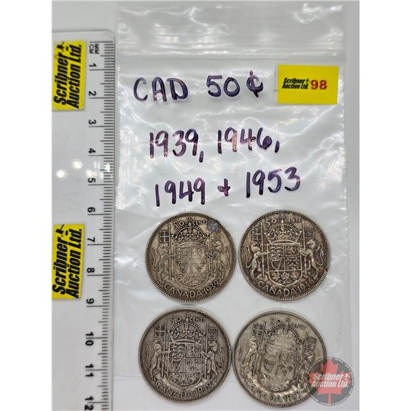 Canada Fifty Cent (4): 1939; 1946; 1949; 1953