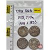 Image 1 : Canada Fifty Cent (4): 1939; 1946; 1949; 1953